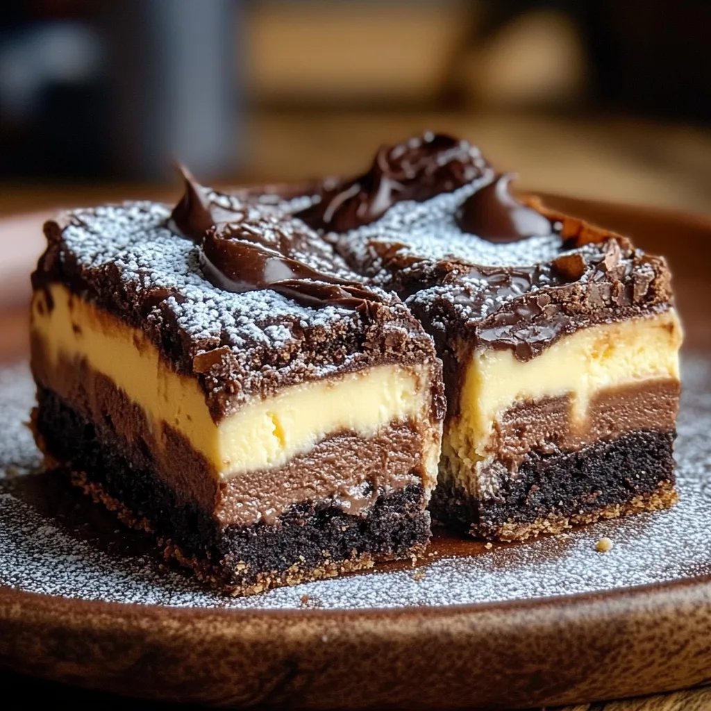 Köstliche Cheesecake Brownies