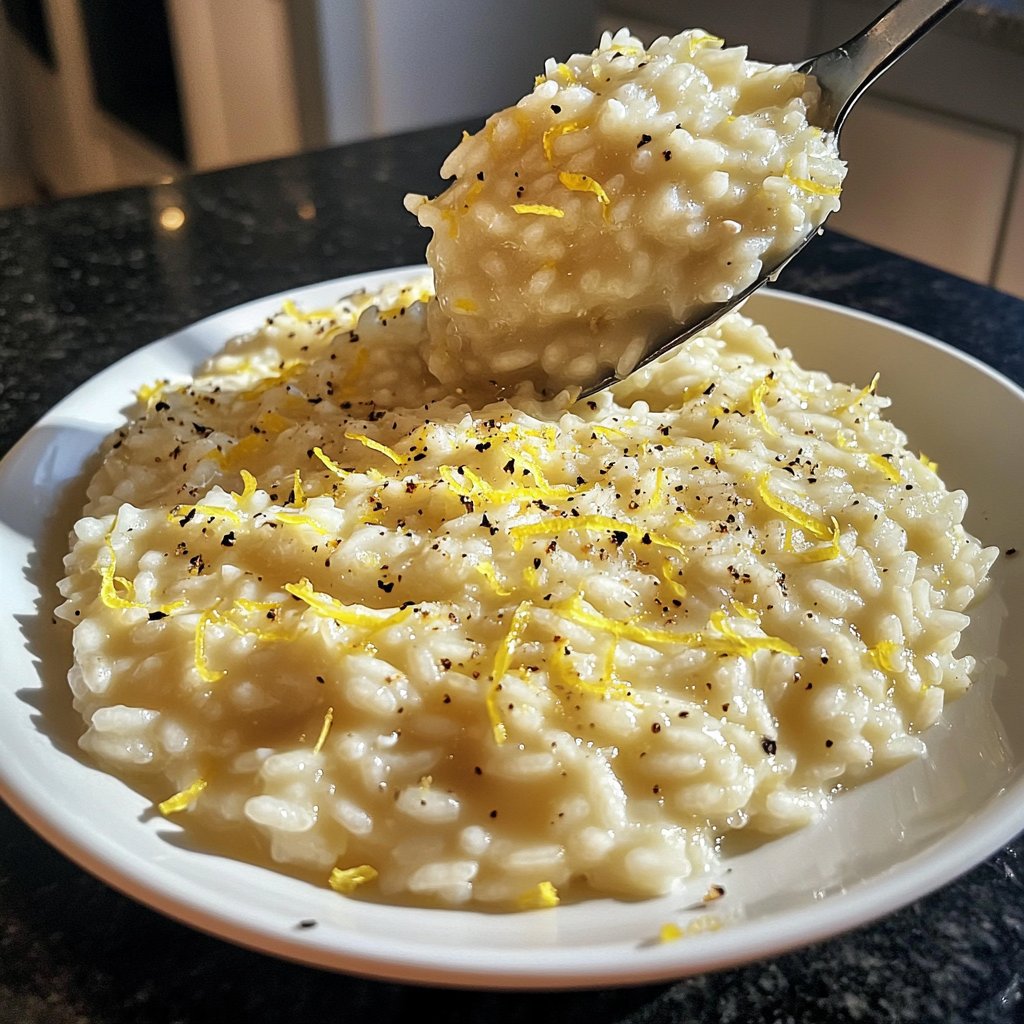 Risotto mit Zitrone und Parmesan
