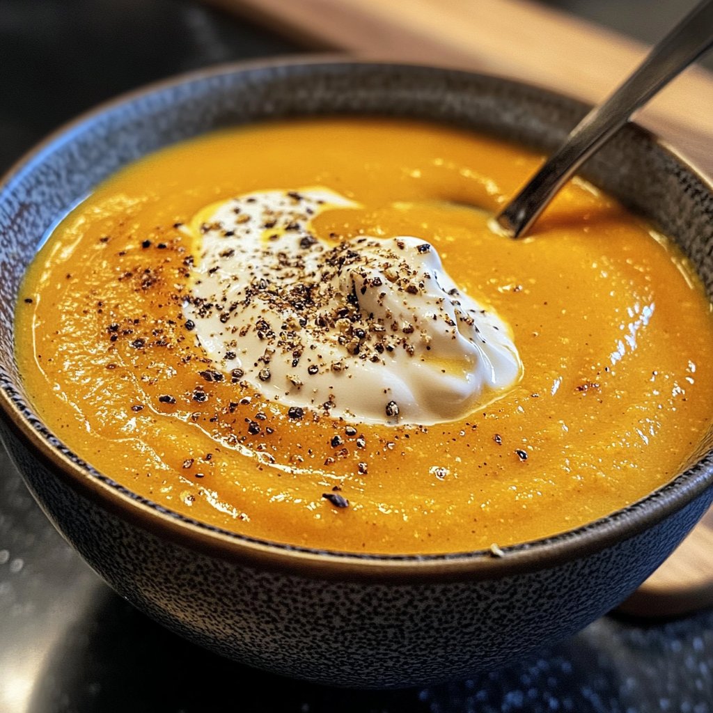 Kürbissuppe mit Kreuzkümmel