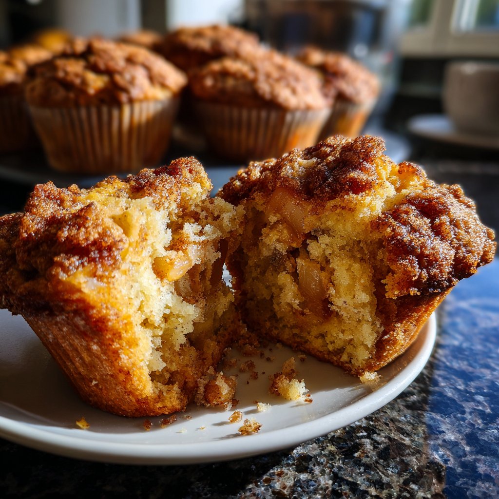 Muffins mit Zimt und Apfel