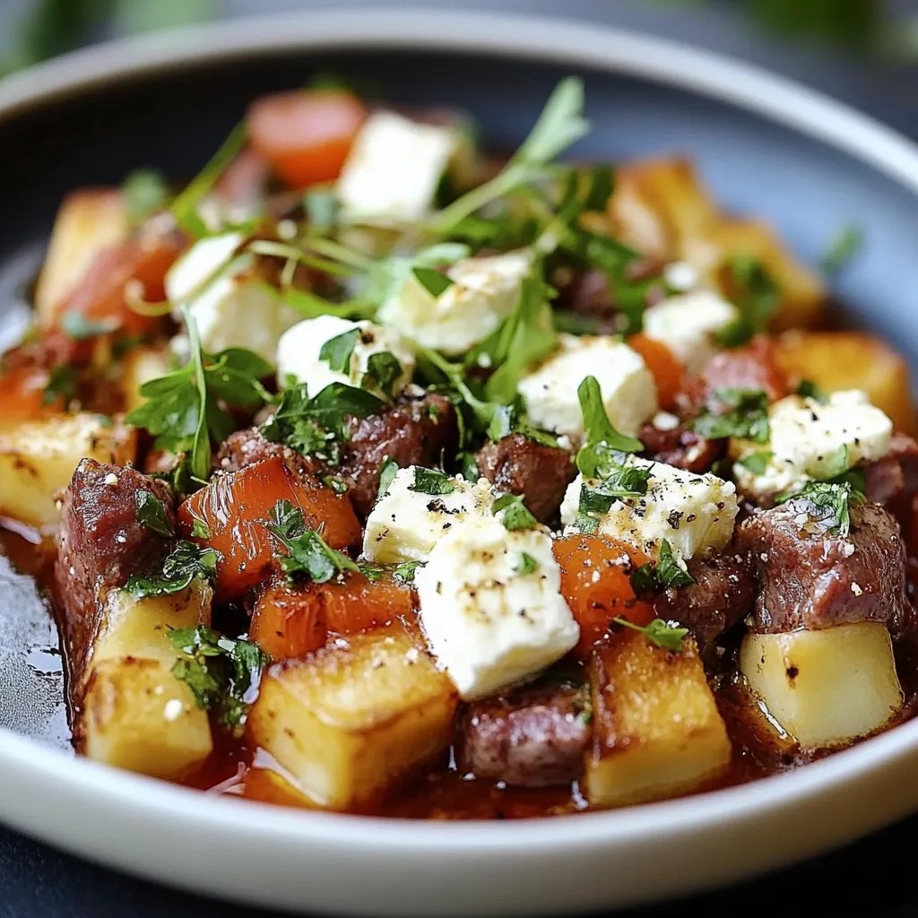 Süßkartoffel-Hackfleisch-Auflauf mit Feta