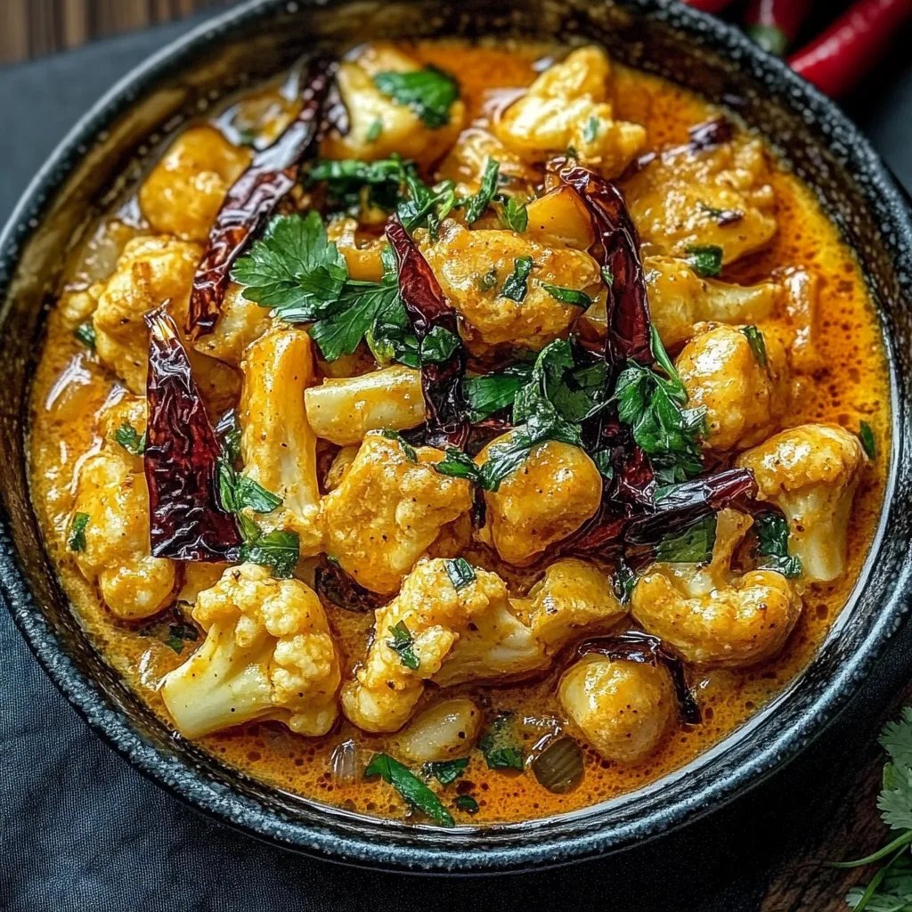 Gebratener Blumenkohl mit Honig-Curry