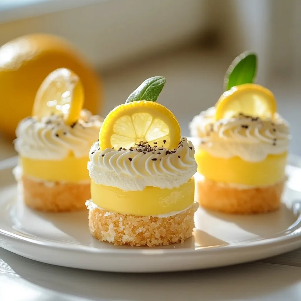 Mini Lemon Cheesecakes