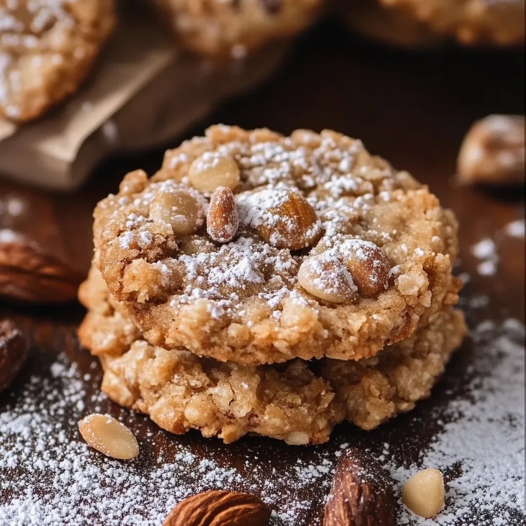 Haferplätzchen mit Mandeln und Walnüssen