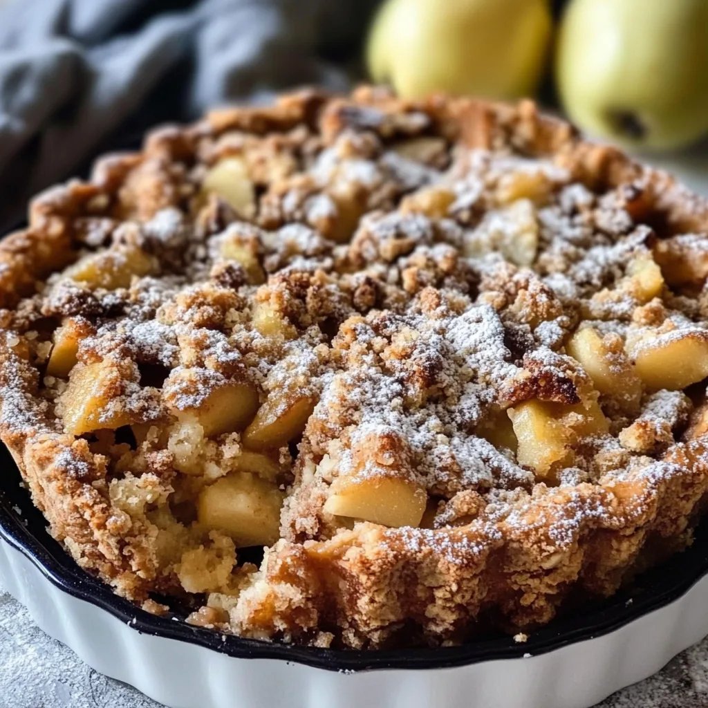 Apfel-Marzipan-Crumble