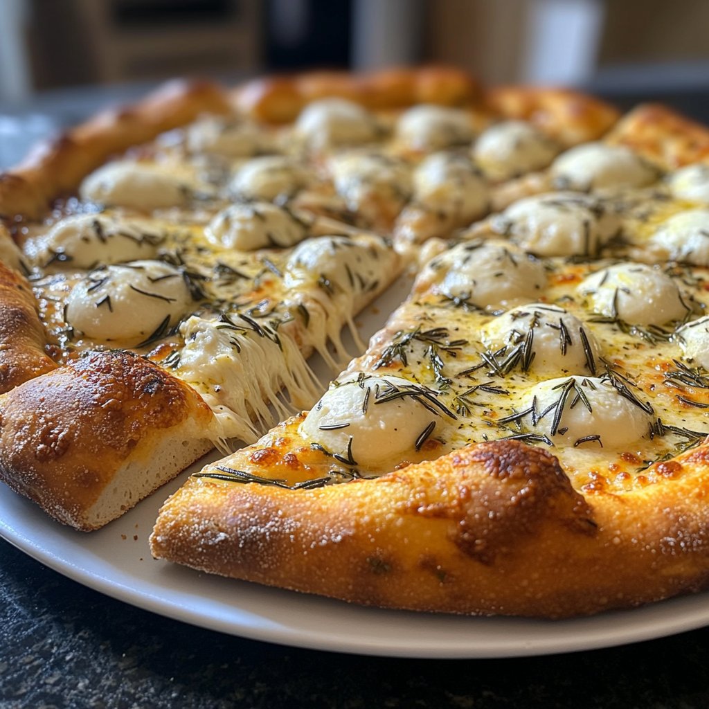 Pizza Bianca mit Rosmarin