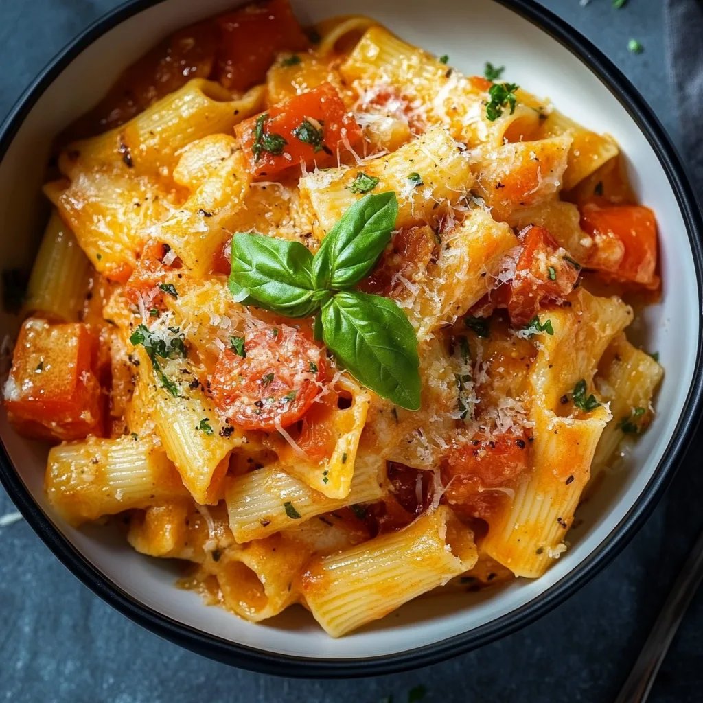 Ofen-Lachs-Pasta mit Tomaten