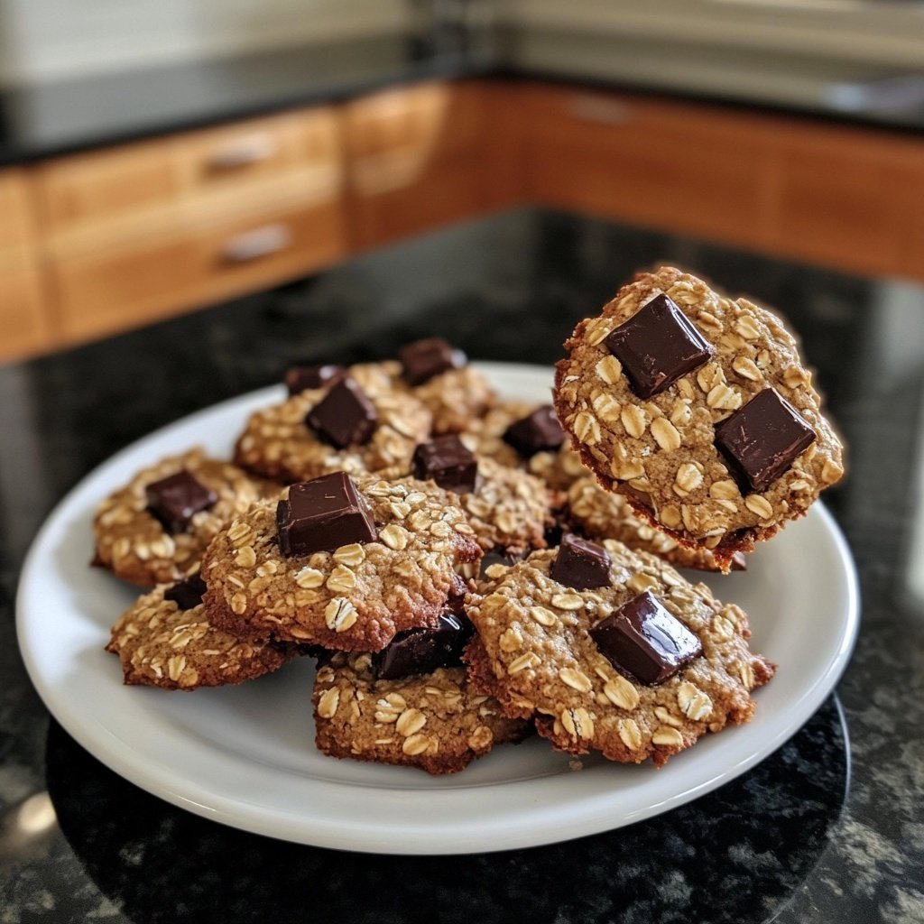 Schoko-Hafer Cookies – glutenfrei & vegan