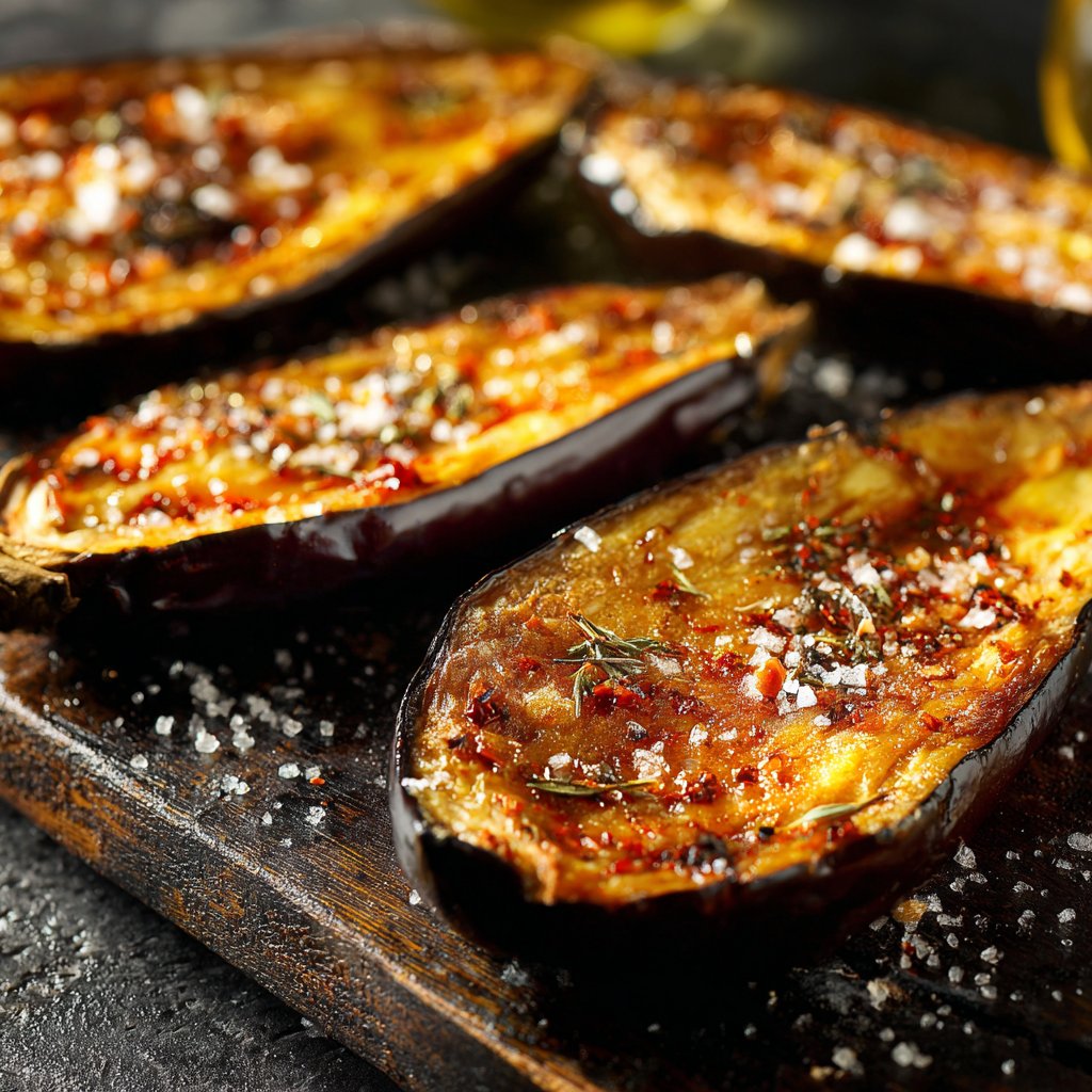 Auberginen aus dem Ofen weich