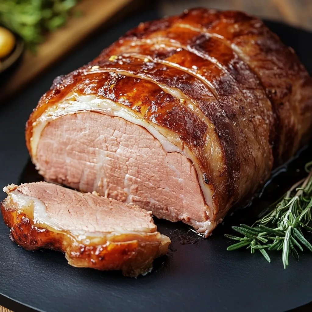 Saftiger Schweinebraten