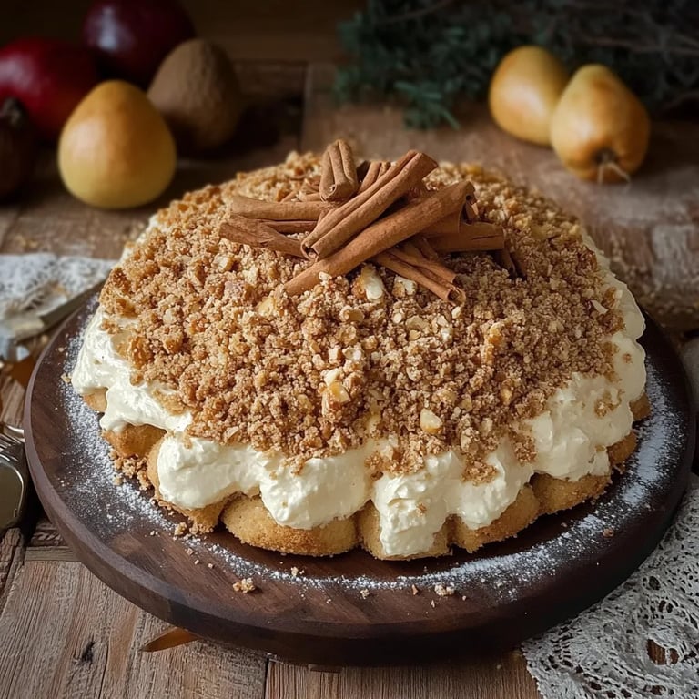 Spekulatius Maulwurfkuchen mit Bratapfel-Zimt-Füllung