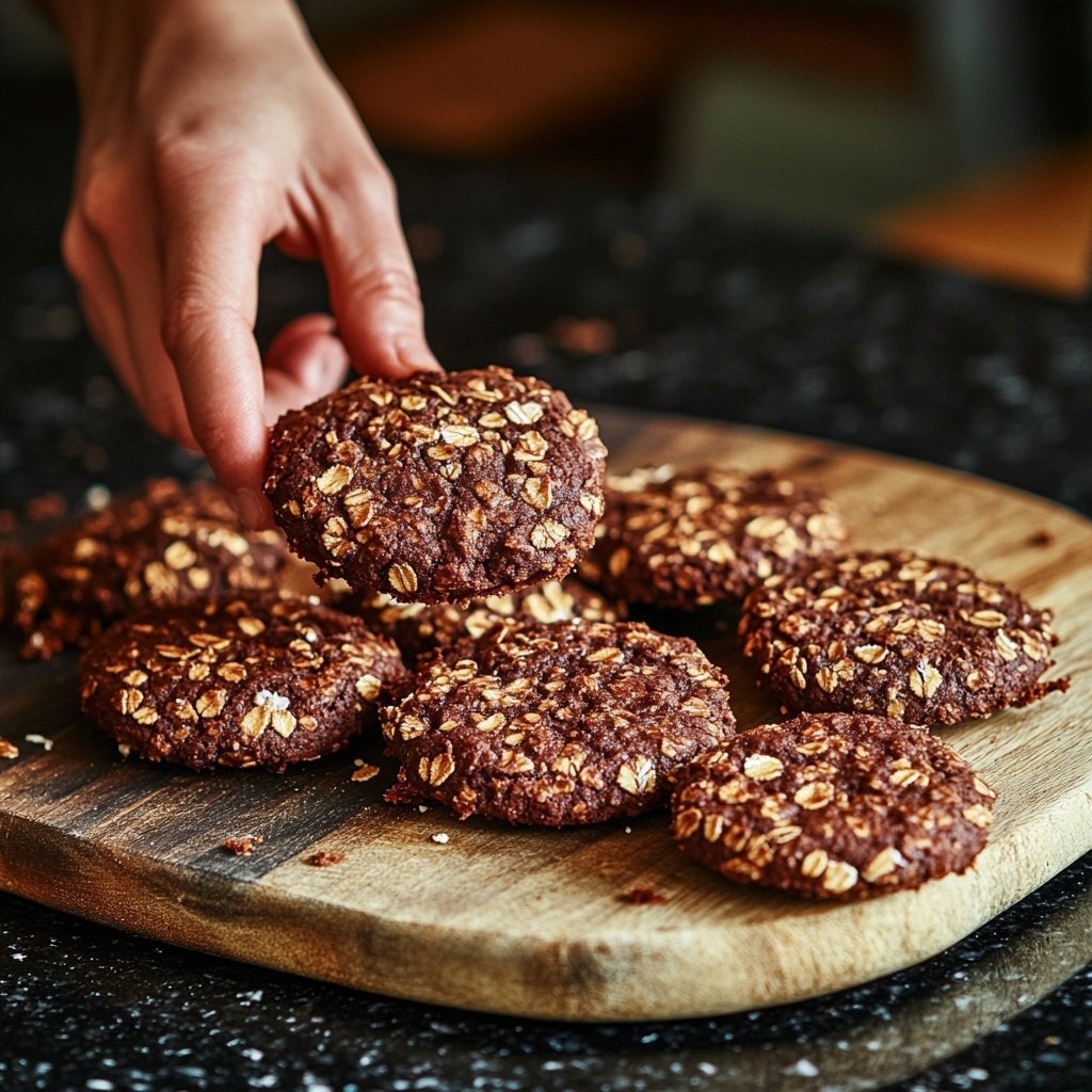 Gesunde Haferkekse mit Kakao